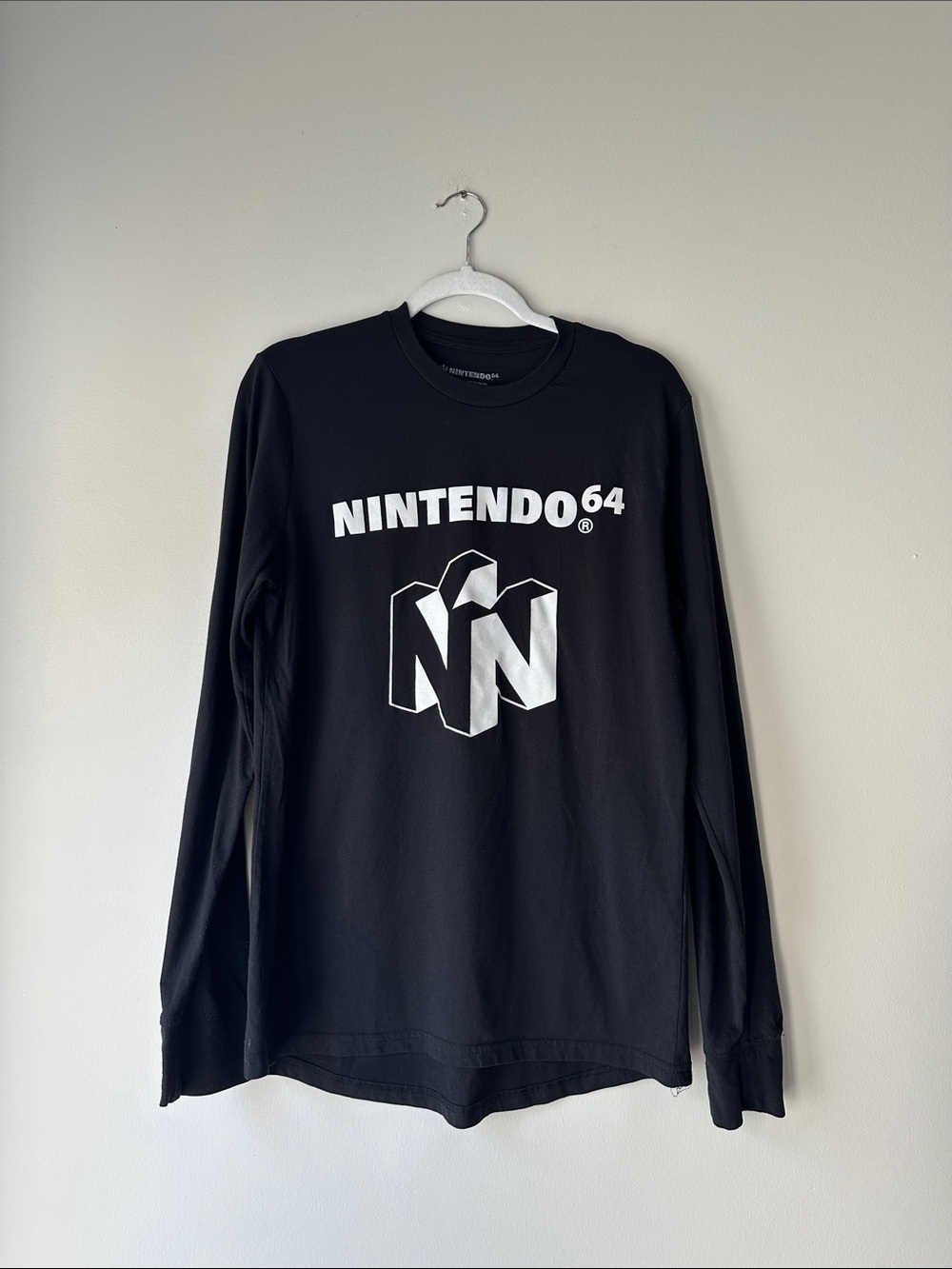 Nintendo 64 Long Sleeve Black Tee